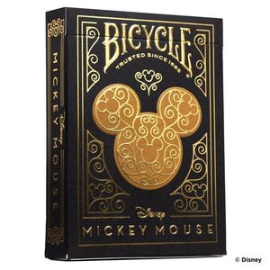 BARAJA DE POKER BLACK AND GOLD MICKEY