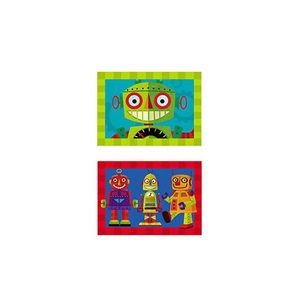 MINI PUZZLE DOBLE CARA 24 PIEZAS ROBOTS