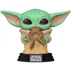 FUNKO POP STAR WARS THE MANDALORIAN BABY YODA CON RANA 49932