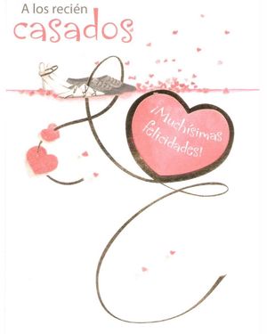 Tarjeta Felicitacion Boda A Los Recien Casados Muchisimas Felicidades Papeleria Juegos