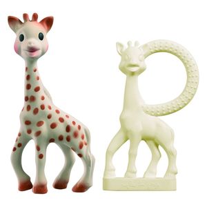 PACK DE REGALO EDICIN ESPECIAL SOPHIE LA GIRAFE + ANILLO DE DENTICIN BEIGE/MARRN