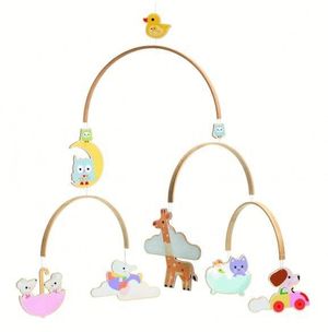 MOVIL MADERA ILUSTRADO ANIMALES BEBE