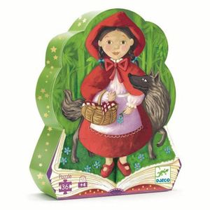 PUZZLE SILUETA CAPERUCITA ROJA 36 PIEZAS