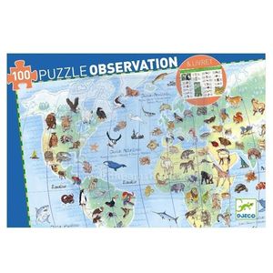 PUZZLE OBSERVACION LOS ANIMALES DEL MUNDO 100 PIEZAS