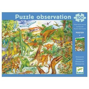 PUZZLE OBSERVACION DINOSAURIOS 100 PIEZAS