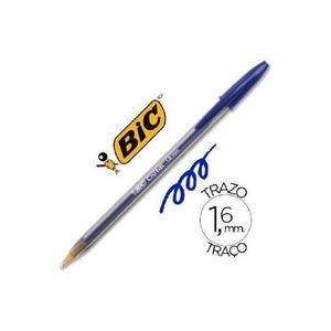 BOLIGRAFO AZUL BIC CRISTAL LARGE GRUESO