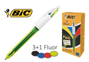 BOLIGRAFO BIC 4 CUATRO COLORES FLUOR