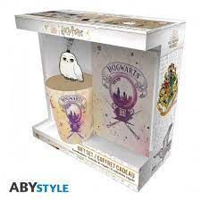 PACK TAZA 250 ML, KEYRING Y CUADERNO HOGWARTS HARRY POTTER
