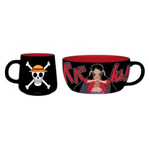 SET DE DESAYUNO TAZA + BOL LUFFY ONE PIECE