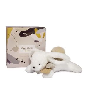 PELUCHE DE CONEJO 25 CM BLANCO NARURAL