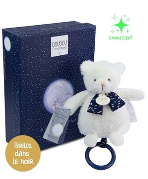 CLAIR DE LUNE - OSO CAJA DE MSICA CLARO DE LUNA - BRILLA EN LA OSCURIDAD 17 CM
