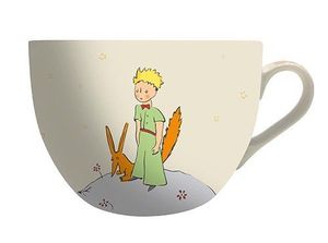 TAZA BOL GRANDE CON ASA 500 ML + CAJA EL PRINCIPITO ZORRO