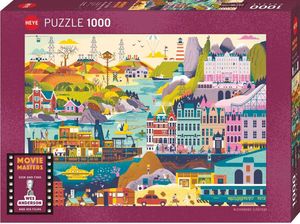 PUZZLE PELCULAS DE WES ANDERSON DE 1000 PIEZAS