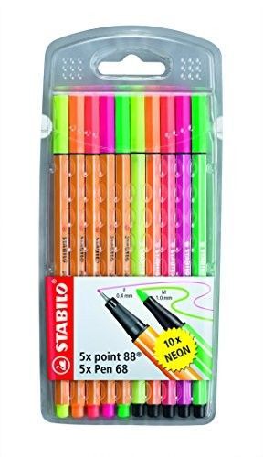 STABILO ROTULADOR POINT 88 NEON FINE 0.4 UNIDAD – LA MONSTERA PAPER