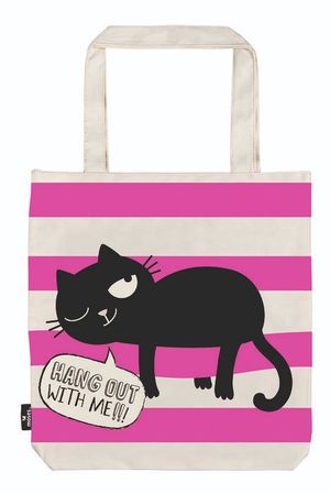 BOLSA DE TELA DE LA COMPRA HANG OUT ED THE CAT