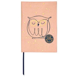 FUNDA LIBRO S ROSA BUHO