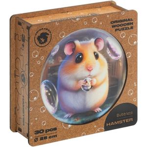 PUZZLE MADERA HAMSTER BUBBLEZZ 30 PIEZAS