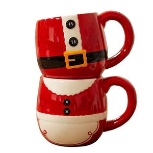 SET 2 TAZAS PAPA NOEL Y SEORA CLAUS