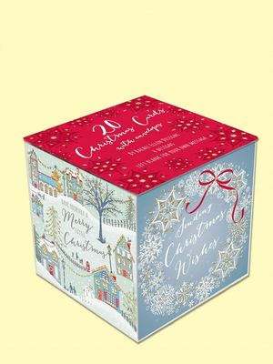 TARJETA NAVIDAD CUBO 20 UNIDADES 4 DISE�OS MODELO 8