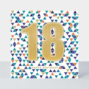 TARJETA FELICITACION EDAD ULTRA 18 AOS