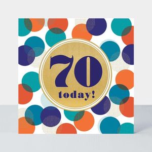 TARJETA FELICITACION EDAD ULTRA 70 AOS