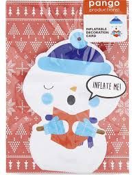 TARJETA PANGO JELLY INFLA MUECO DE NIEVE