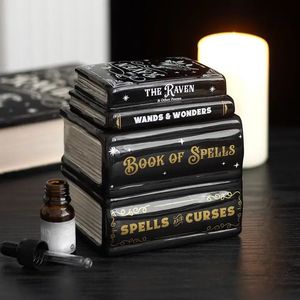 QUEMADOR DE ACEITE Y CERA LIBRO DE HECHIZOS