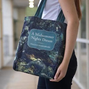 BOLSA PARA LIBROS DE SHAKESPEARE CON EL SUEO DE UNA NOCHE DE VERANO