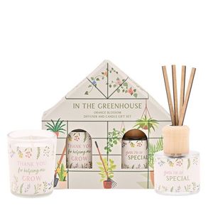 JUEGO DE DIFUSOR Y VELAS FLORALES THE COTTAGE GARDEN