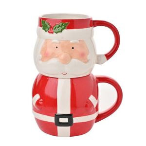 SET 2 TAZAS APILABLES DE PAPA NOEL
