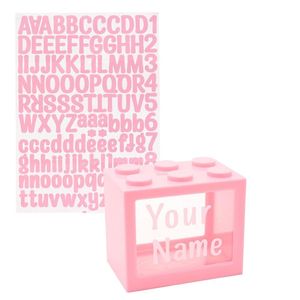 HUCHA PERSONALIZABLE BANK BLOX ROSA