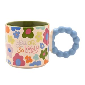 TAZA FLORES ERES TAN ENCANTADORA