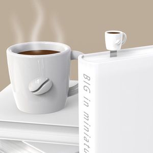 MARCAPAGINAS 3D TAZA CAFE