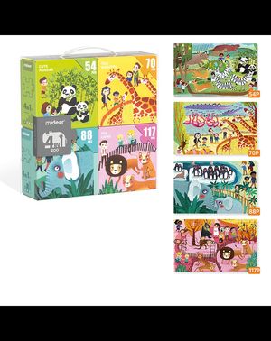 4 IN 1 PUZZLE - ZOO