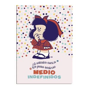 LIBRETA TAPA BLANDA GRANDE - MAFALDA TOPOS