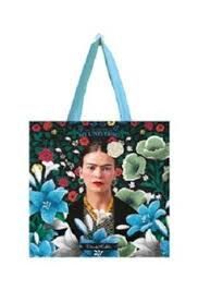 BOLSA ALGODON FRIDA KAHLO GRANDE FLORES CELESTES