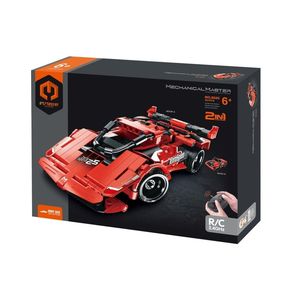 IMMASTER COCHE DE CARRERAS RADIO CONTROL 2 EN 1 - 341 PIEZAS