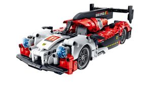 CONSTRUCCIN COCHE DE CARRERAS BLANCO Y ROJO 472 PIEZAS