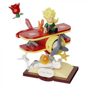 MAQUETA DE CONSTRUCCION EL PRINCIPITO Y ZORRO EN AVION