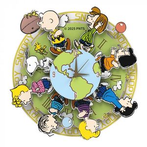 MAQUETA SNOOPY RELOJ CON IMAN ALREDEDOR DEL MUNDO