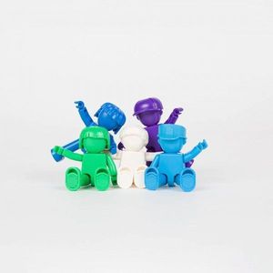 JUEGO DE CONSTRUCCIN MAGNTICA BRAINTOYS IMANIX FRIENDS COLORES FROS 5 PZAS
