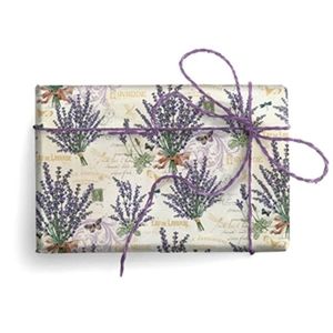 PAPEL REGALO DECORATIVO LAVANDA CON ORO