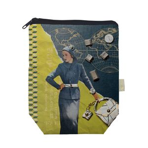 FUNDA LIBRO CON CREMALLERA LUISA CM 22X27+7
