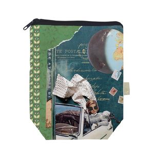 FUNDA LIBRO CON CREMALLERA AMELIA 22X27+7