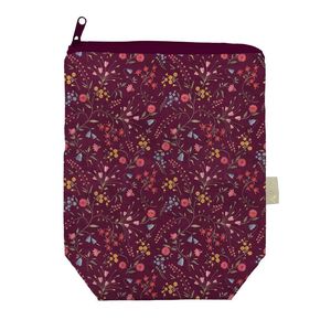 FUNDA LIBRO CON CREMALLERA TINY BLOOMS 22X27+7