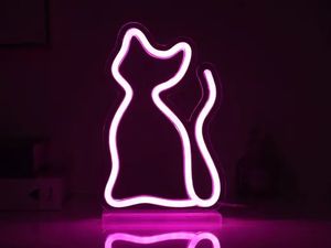 LETRERO LED GATO ITOTAL IDEA REGALO