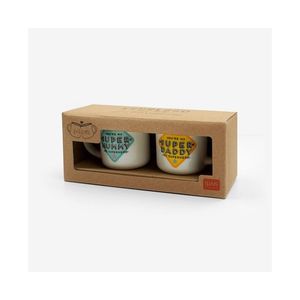 TAZAS ESPRESSO PARA DOS SUPER MUMMY AND SUPER DADDY