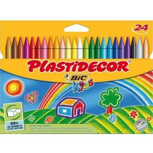 CAJA 24 CERAS PLASTIDECOR 