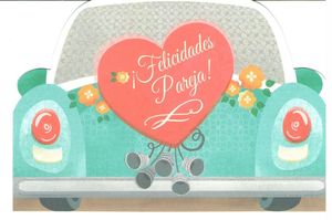 TARJETA BODA FELICIDADES PAREJA