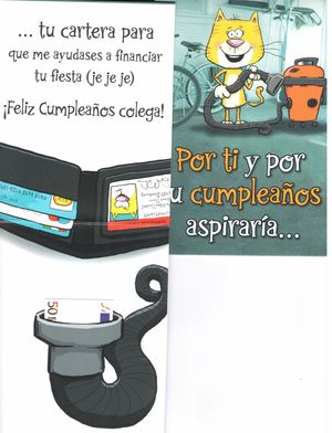 TARJETA CUMPLEAÑOS POR TI Y POR TU CUMPLEAÑOS ASPIRARIA....